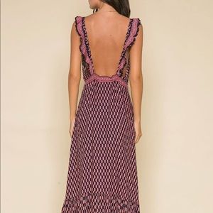 Avah ruffle sleeve raga dress